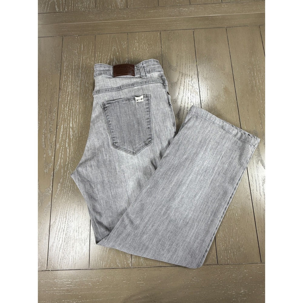 Barbell Apparel Jeans Mens 32 Gray Wash‎ Straight Leg Athletic Fit Denim Pants
